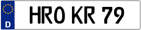 Trailer License Plate